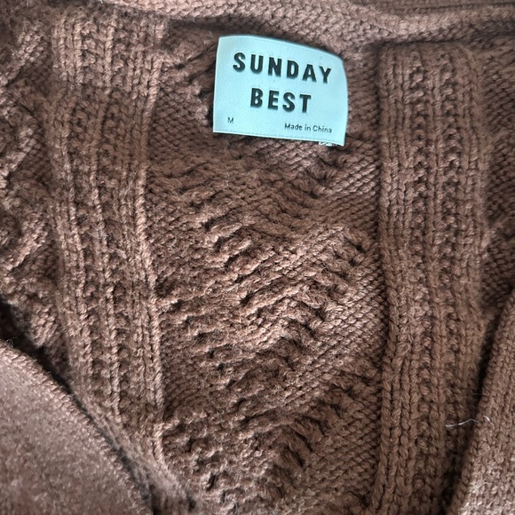 Aritzia Sunday Best Brown Cardigan - Picture 4 of 5